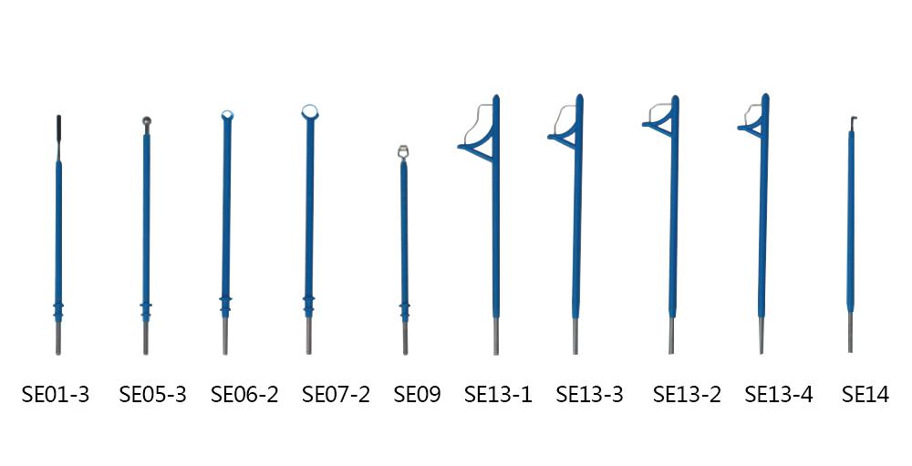 上海滬通高頻電刀配件婦科專用正三角形電極：SE30-1